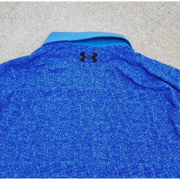 Under Armour The Iso-Chill Polo Golf Shirt Athletics Heather Blue Men L NWT - Picture 8 of 9